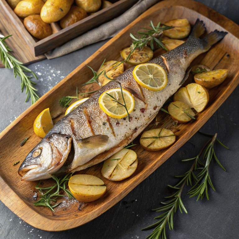 🐟 Mediterranean Show-Off: Crispy Whole Roasted Branzino