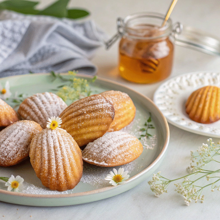🍯 Buzzing Sweetness Alert: Wildflower Honey Madeleines