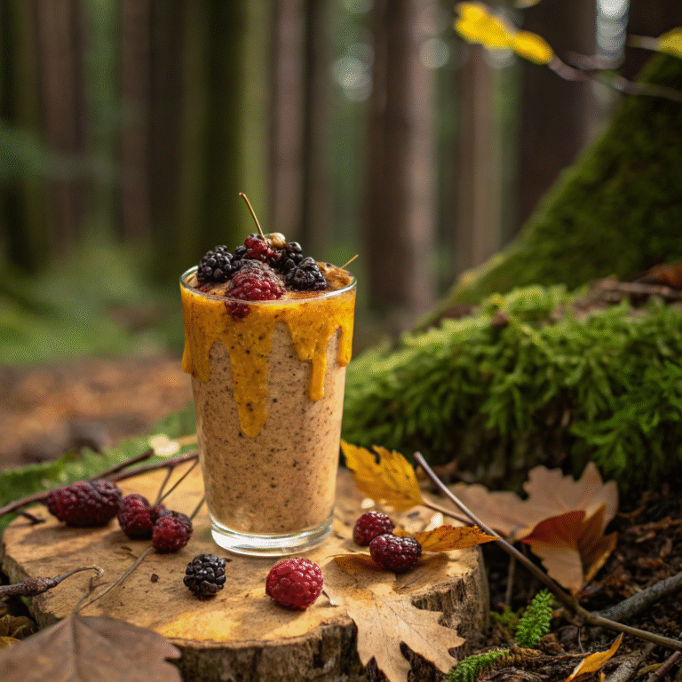 ๐ณ๐ Woodland Sweet Kick-Off: The Mulberry Maple Magic Smoothie