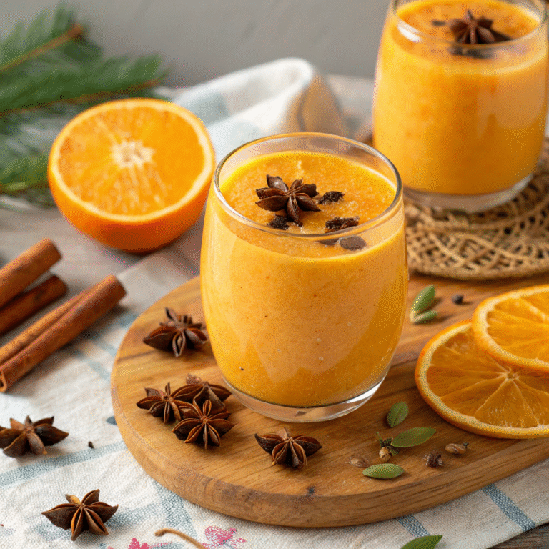 🍊✨ Zesty Clove Orange Smoothie: The Cozy-Spice Wake-Up Blend