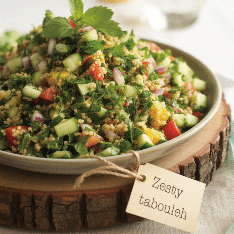 🥗 Zesty Quinoa Tabbouleh: The Herb-Lemon Power Salad