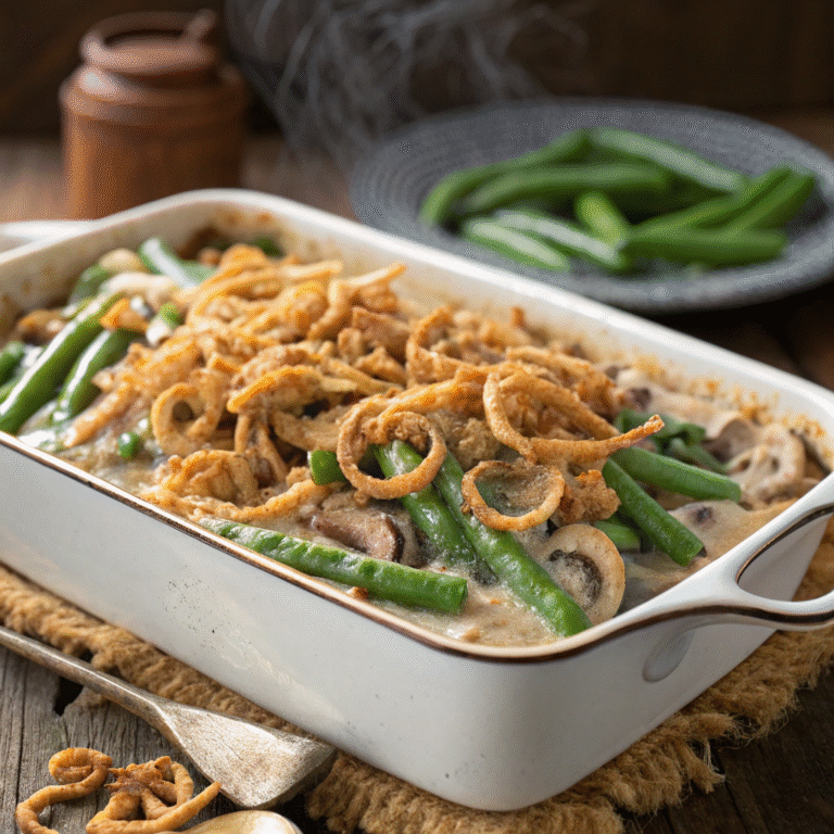 🥘 Cozy Classic, Upgraded: Best Green Bean Casserole (From Scratch) 😋