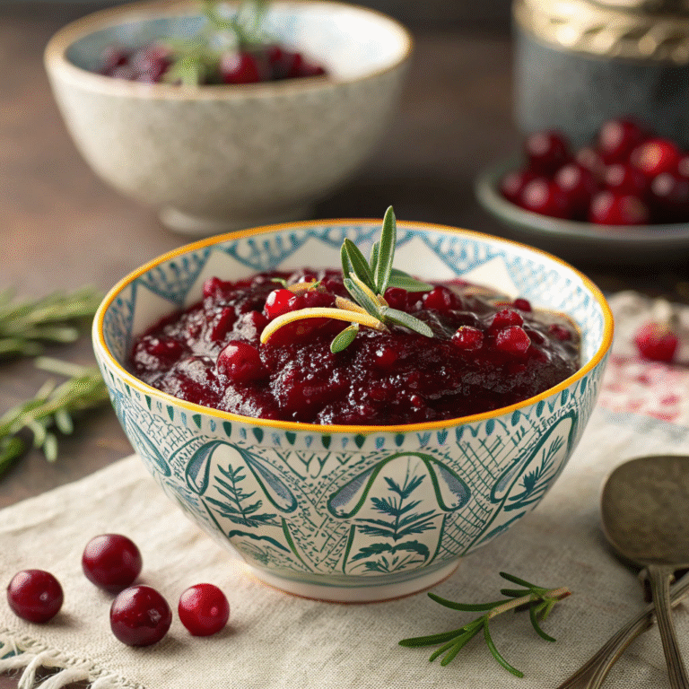 š Cozy Cranberry Glow-Up: Bourbon Vanilla Cranberry Sauce