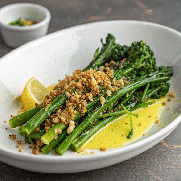 🥦 Zesty Weeknight Winner: Broccolini with Lemon-Garlic Pangrattato