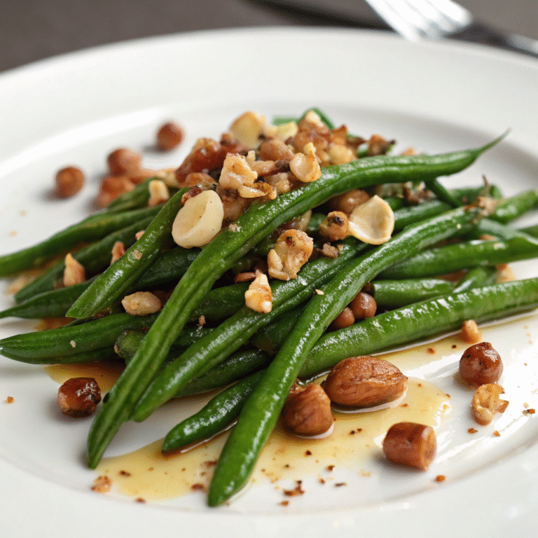 🥦 Brown Butter Green Beans with Toasted Hazelnuts: The Side Dish That Steals the Show