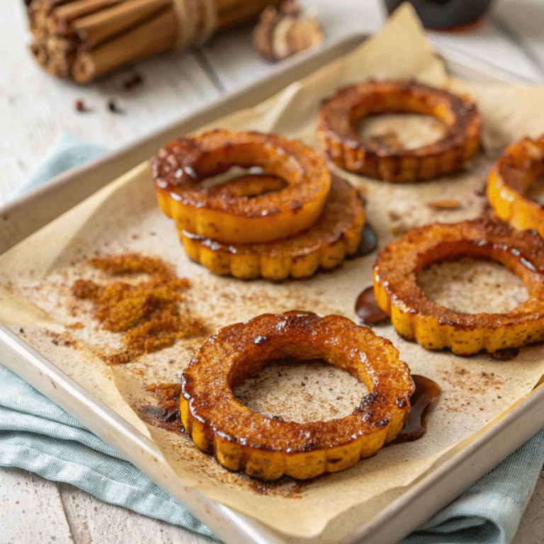 🍯 Caramelized Cozy Vibes: Brown Sugar Roasted Delicata Squash