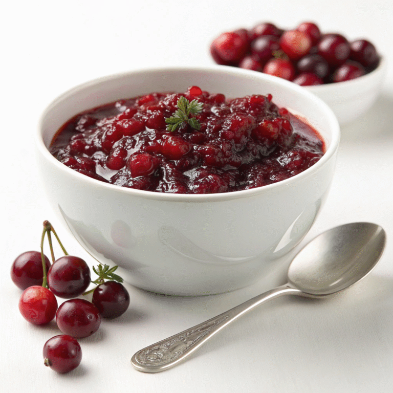 🍒 Holiday Hero: Classic Whole-Berry Cranberry Sauce (That Actually Slaps)