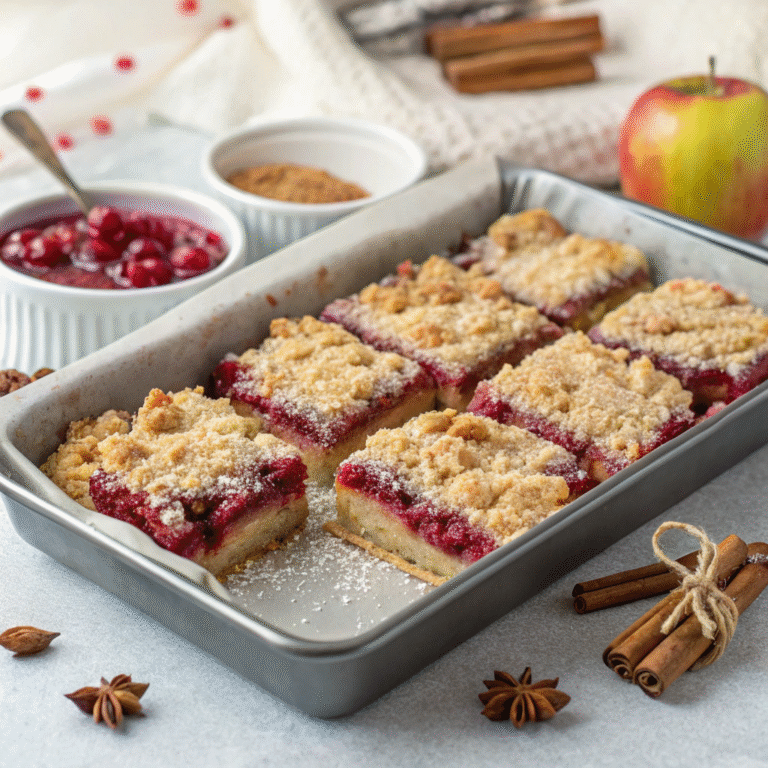 🥧 Tart-Sweet Bliss: Cranberry Apple Pie Bars