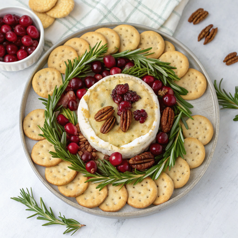 🎄 Cranberry Baked Brie Wreath: The Festive App You’ll Actually Want To Make