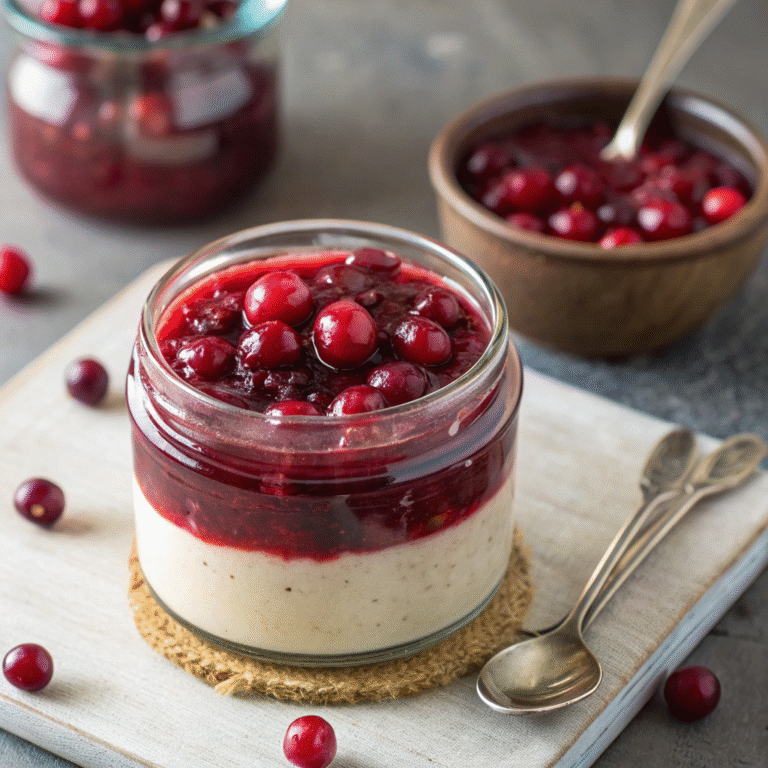 🍒 Tart Bliss Alert: Cranberry Compote for Cheesecake Topping