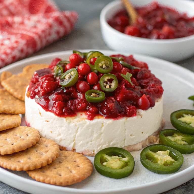 🔥 Sweet-Heat Party Starter: Cranberry Jalapeño Dip