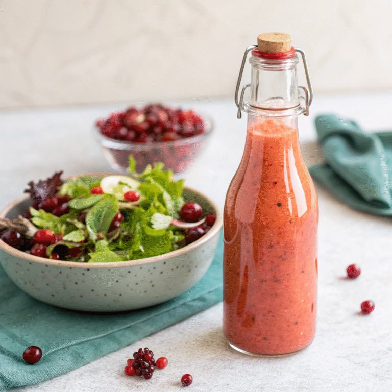 💃 Tart, Sweet, and Totally Extra: Cranberry Vinaigrette (For Salads That Don’t Suck)