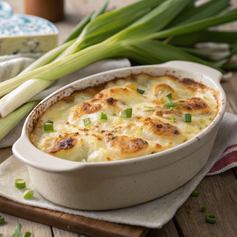 🥔💚 Comfort Food Alert: Creamy Potato–Leek Gratin You’ll Make on Repeat