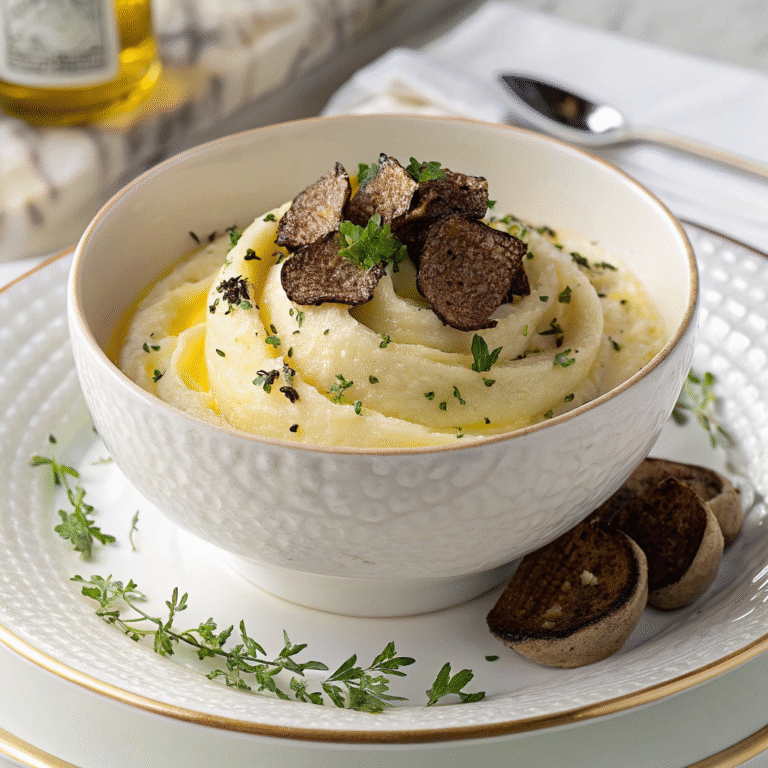🍽️ Creamy Truffle Mashed Potatoes: The Fancy Side Dish That’s Stupid-Easy
