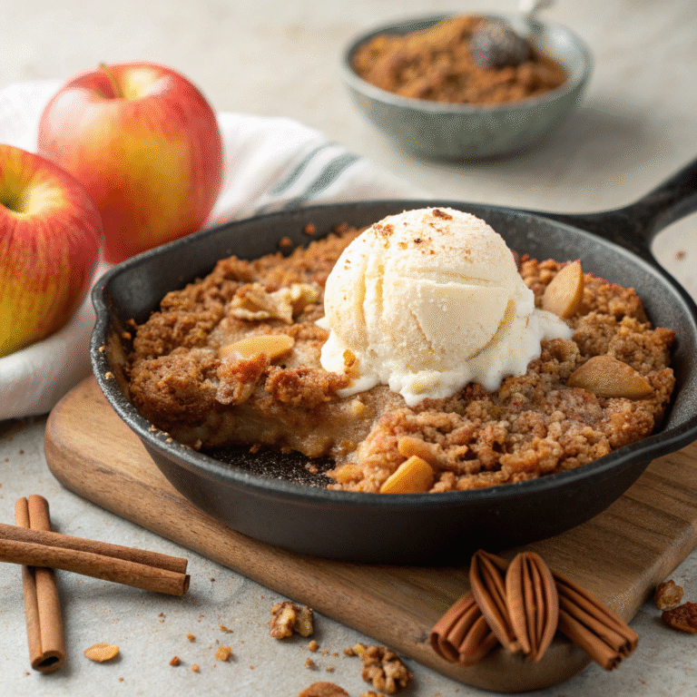 🍏 Cozy Cravings, Solved: Deep-Dish Apple Crumble Pie