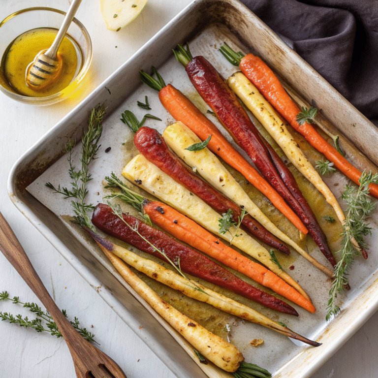 🥕 Honey-Roasted Carrots & Parsnips: Sweet, Golden, Ridiculously Good
