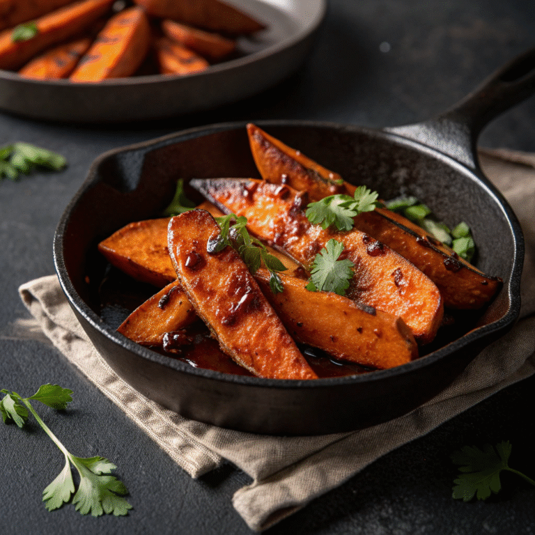 🍁 Sweet-Heat Magic: Maple-Chipotle Roasted Sweet Potatoes