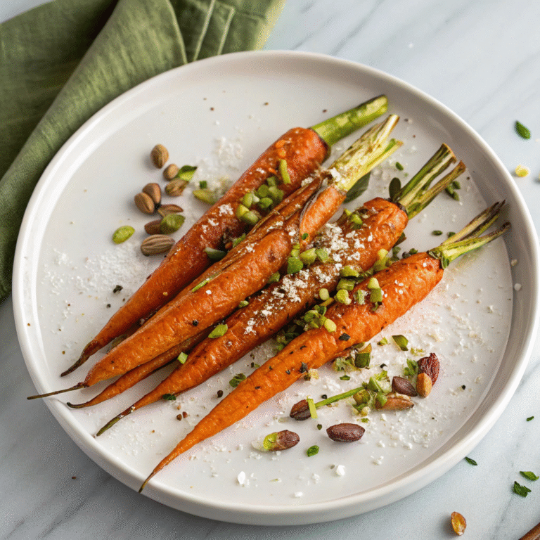🥕 Maple-Roasted Carrots with Pistachios: Sweet, Salty, Crunchy Magic
