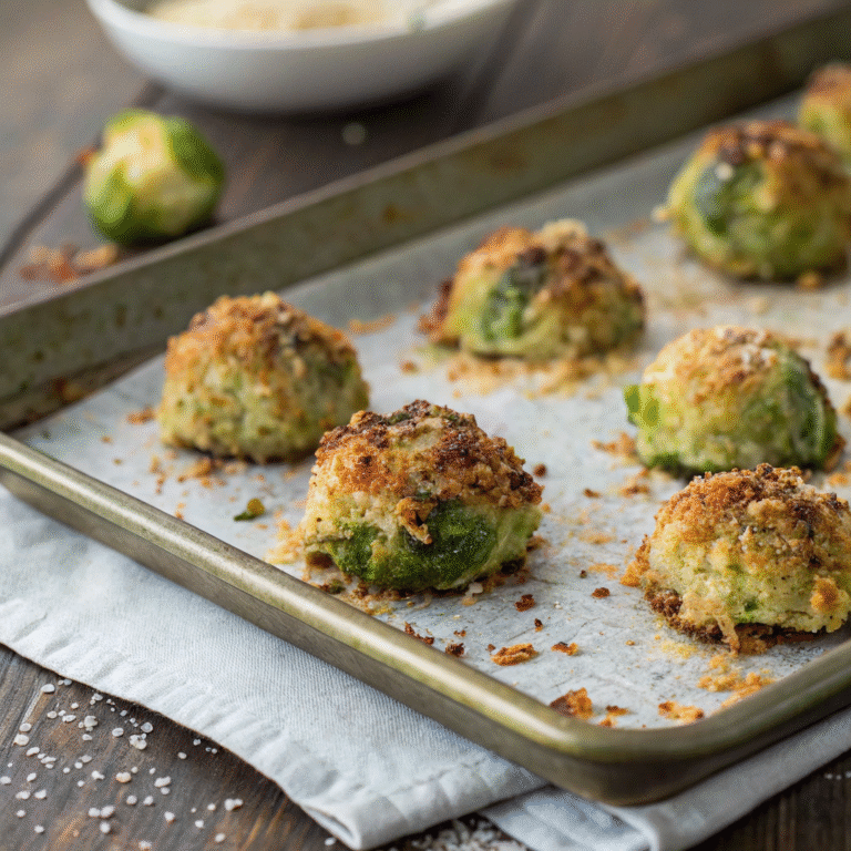 🧀 Crispy Comfort: Parmesan-Crusted Brussels Sprouts