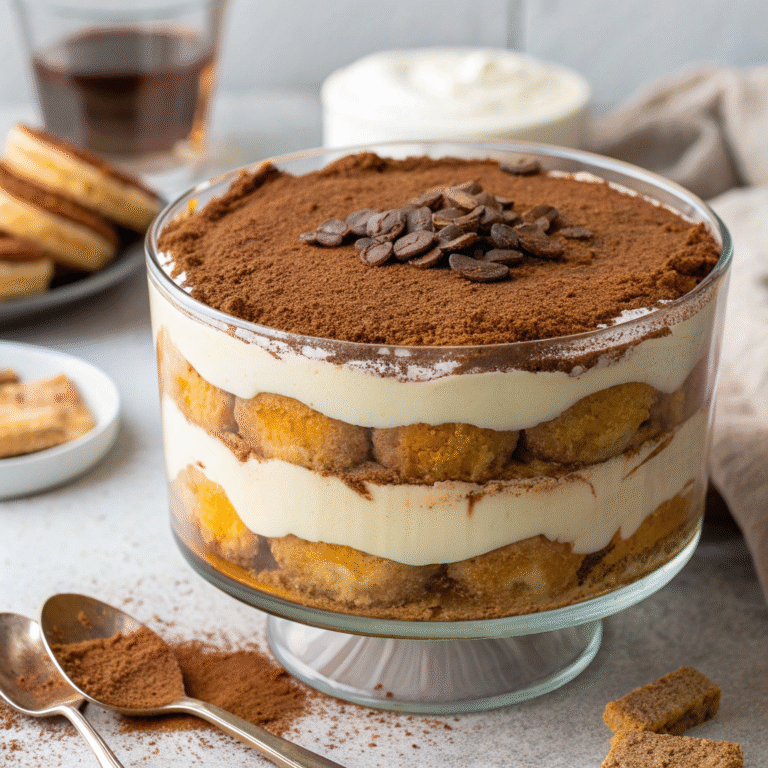 🎃 Pumpkin Spice Tiramisu: The Cozy Dessert You Didn’t Know You Needed