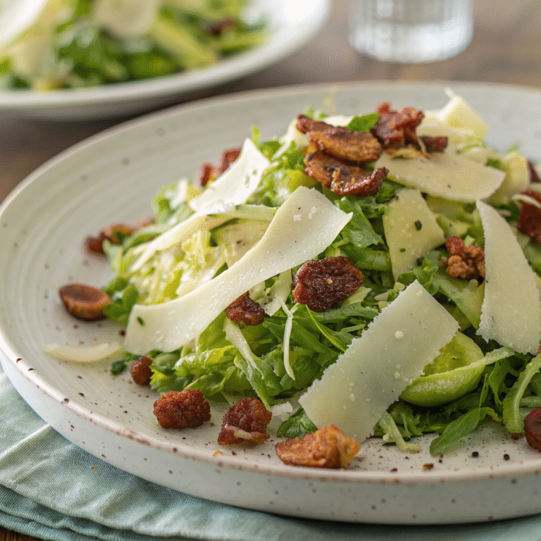 🥓 Shaved Brussels Sprouts with Bacon & Pecorino: The Side Dish That Steals the Show