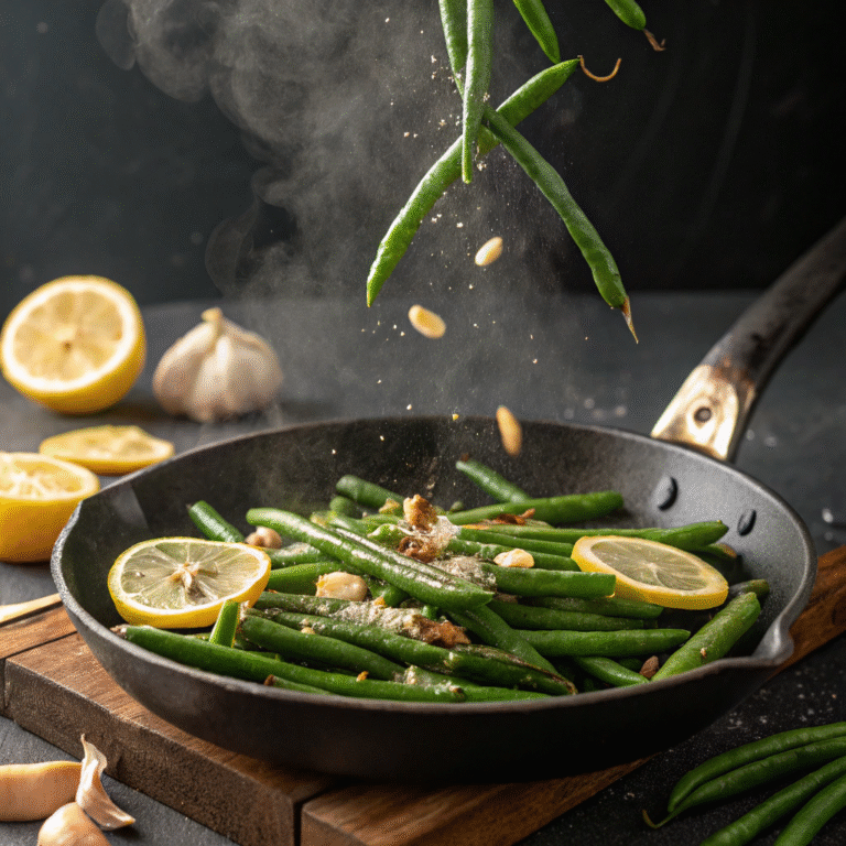 🥗 Skillet Green Beans with Garlic & Lemon: Fast, Fresh, Freaking Delicious