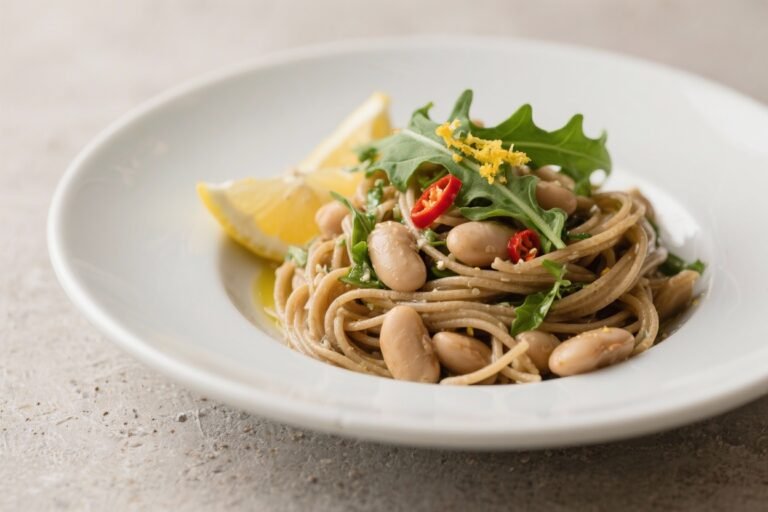 Whole‑Wheat Pasta With Cannellini Beans, Arugula, Lemon Zest, Chili, Olive Oil: The Weeknight Power Bowl You’ll Crave