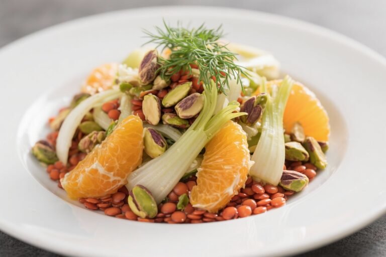 Fennel–Orange Salad with Red Lentils, Pistachios, and Dill: The Crunchy-Citrus Power Bowl You’ll Crave All Week