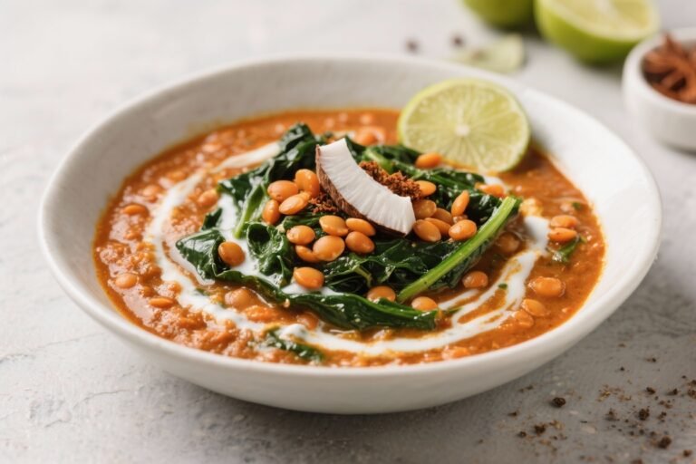 Red Lentil Curry with Spinach, Coconut Milk, Garam Masala, Lime: The 30-Minute Weeknight Legend You’ll Crave