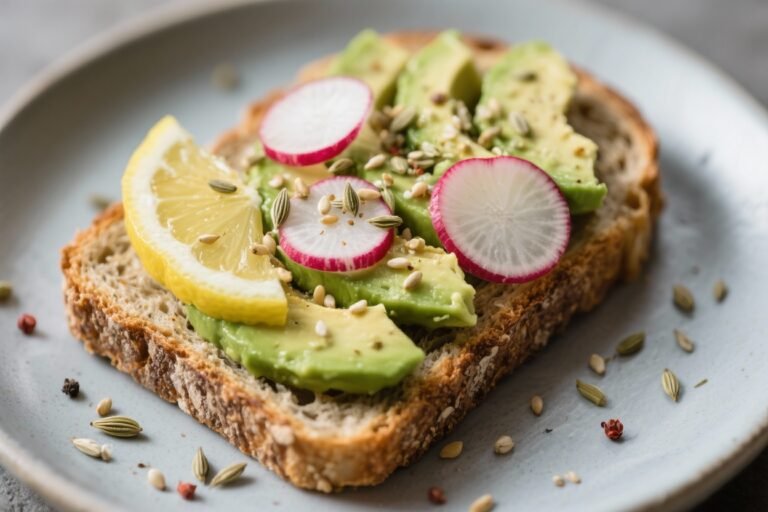 Avocado Toast on Whole‑Grain Bread with Radishes, Hemp Seeds, Lemon Pepper: The Crunchy, Zesty Power Breakfast You’ll Actually Crave